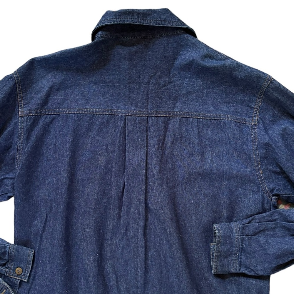 Blue Embellished Denim Western Button Down Cowgirl Shirt Women’s Size S - Picture 9 of 10